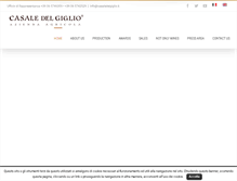 Tablet Screenshot of casaledelgiglio.it